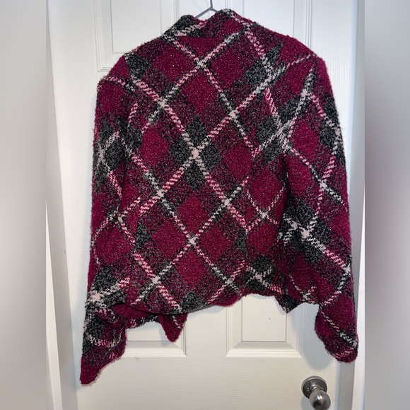 Joseph Ribkoff Plaid Wool Jacket - Picture 2 of 3